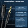deleyCON 3.0 m XLR to 6.35 mm Jack Stereo Microphone