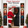 Nutcracker Outdoor Christmas Decorations Banner, for Xmas Party Door Decor