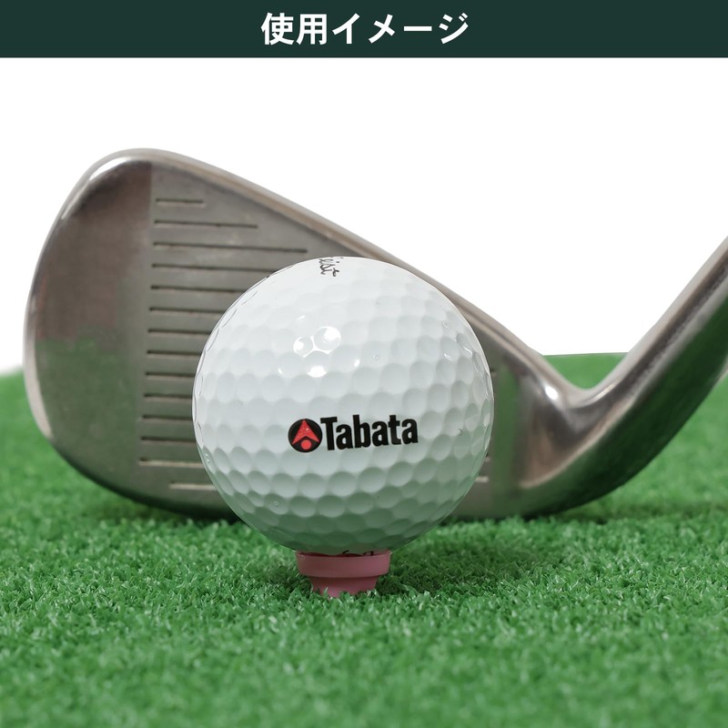 Tabata(タバタ) ゴルフ ティー 段 プラスチックティー ショートティー 37mm 12本入 GV0474