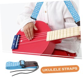 FUNOMOCYA Ukulele Guitar Strap Adjustable Length Cotton Leather Head Comfortable for Standing Play