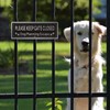 Please Keep Gate Closed Sign Guard Dogs Warning Sign Aluminum