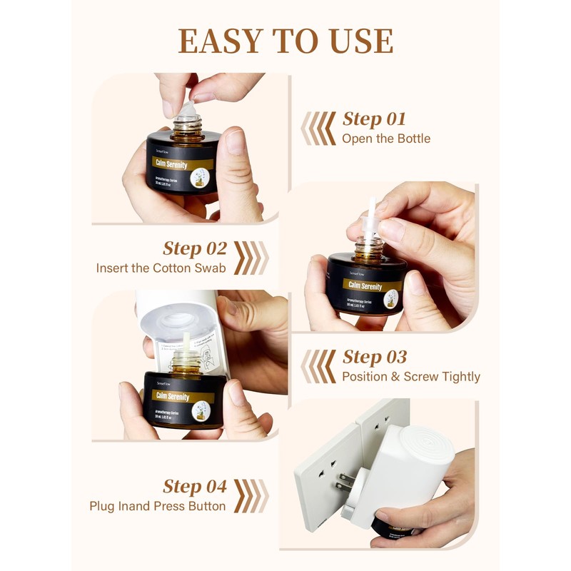 SenseFlow Essential Oil Diffuser for Home, Smart Waterless Aromatherapy Diffuser