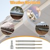 24 Pcs 7" Gutter Screws with Metal Rings, Roof Gutter