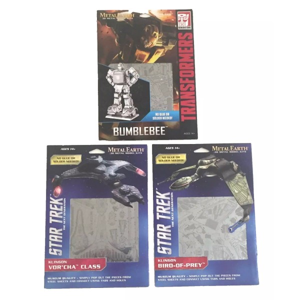 Fascinations Metal Earth Star Trek & Transformer 3D Model Kit-