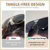 TJUTR Tangle Free Aviator Sunglasses for Women Men, Polarized UV400
