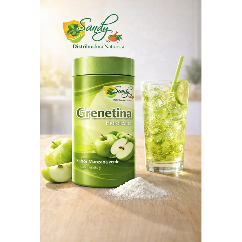 Grenetina Hidrolizada Polvo 550g M. Verde Sandy