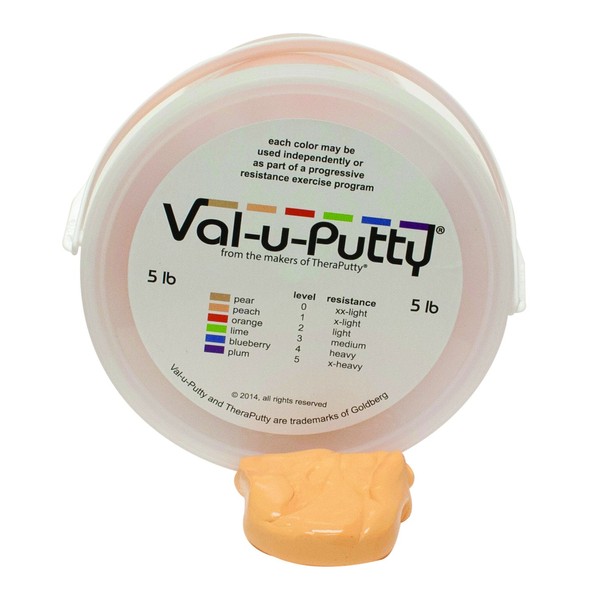 Val-u-Putty 10-3951 Exercise Putty, Peach, Lx-Soft, 5lbs