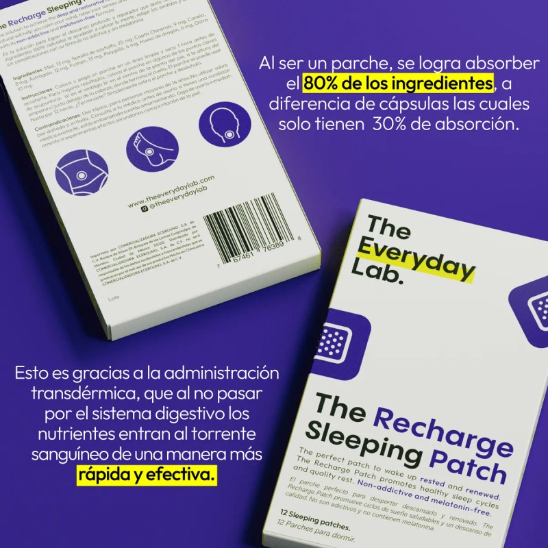 2 Pack Parches Para Dormir - Sin Melatonina, No Adictivos