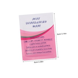 FRCOLOR 50pcs Wax Removal Wipes Gentle Cleansing Pads for Wax Residue Removal Skin Safe Formula for Home and Travel Use Soft and Convenient Waxing Care