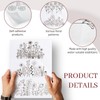 Water Soluble Embroidery Patterns,Stick and Stitch Embroidery Paper Wash Away,6Pcs