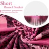 Pink and Black Cheetah Throw Blanket, 50x60 in