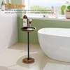 HOOBRO Small Round Side Table, Drink Table, Coffee Martini Table