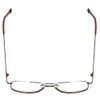 Calabria 8151 Square Pilot Metal Reading Glasses +4.00 Brown Men