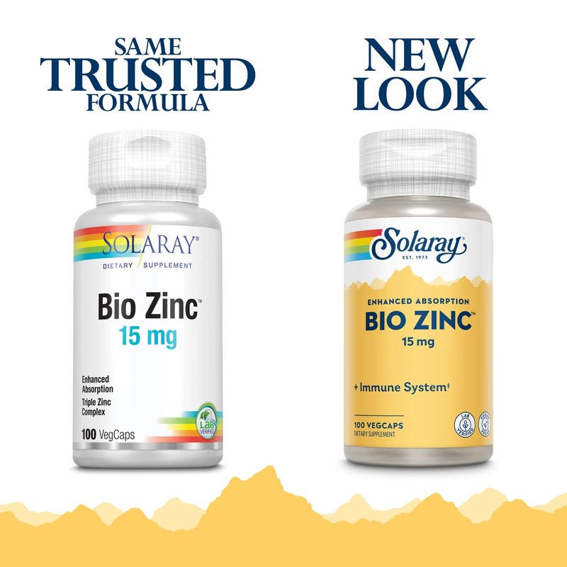 SOLARAY Solaray Bio Zinc 15 mg | Triple Zinc Complex