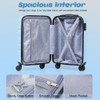 AnyZip Luggage Set 20 Inch Carry on Luggage PC ABS