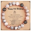 Yiyang 50th Birthday Gifts for Women Beads Bracelet Cool Birthday
