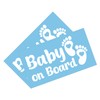 PrintAttack P003 Baby on Board Sticker Feet Baby in Car