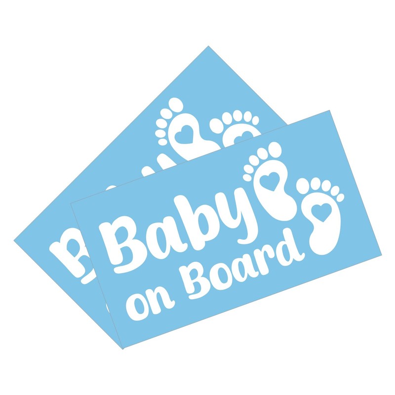 PrintAttack P003 Baby on Board Sticker Feet Baby in Car
