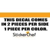Golf Cart Decals Accessories Two Color Go Cart Stickers GCA1215BB
