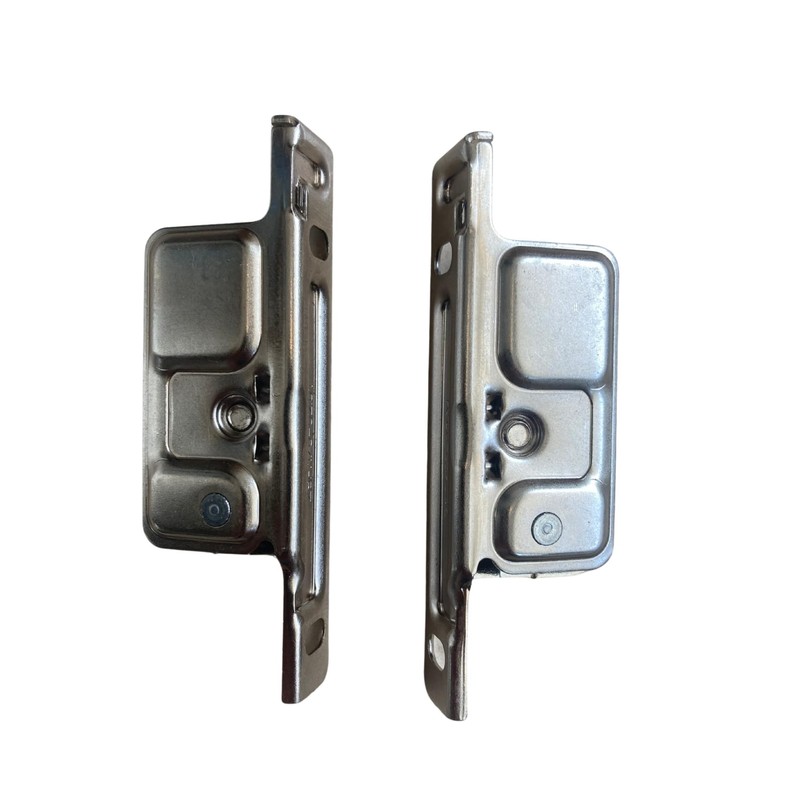 Blum Drawer Front Fixing Bracket, Nickel, Right and Left, Screw-On,