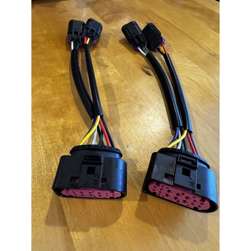 Unbranded 09-18 Dodge Ram Conversion Harnesses Quad Housing To Projector