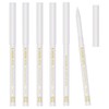 KAIQIKAIXI 6Pcs White Eyeliner Pencils Professional Use as Highlighter,Lip Line