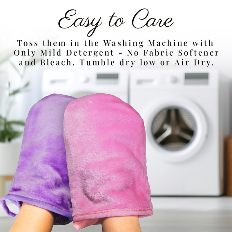 EcoSol Designs - Microfiber Mittens, Ultra-Soft Body Exfoliator Lathering Scrubber
