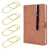 Wisdompro Pen Clip for Notebook Gold, 12 Pack Stainless Steel