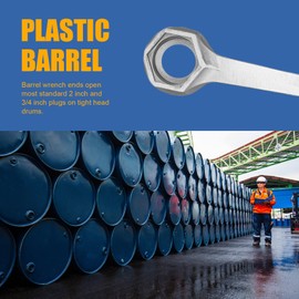 OVNSHVN Log Wrench, Barrel Wrench, Aluminium Barrel Opener Tool for 10 15 20 30 50 55 Gallon Barrels, Fits 2 and 3/4 Bung Caps