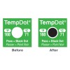 DeltaTrak 54126 TempDot High Temperature Dishwasher Thermal Labels, pack of