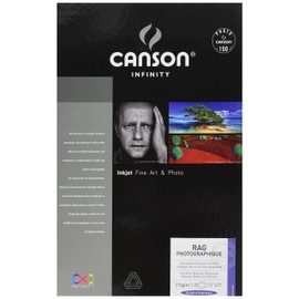 Canson Infinity Rag Photographique Fine Art Paper, 210 Gram, 11 x 17 Inch, 25 Sheets