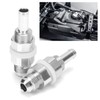 2pcs AN6-5/16 Hose Barb Adapter Aluminum Fuel Pump Tank Fitting