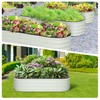 2 Pcs 4.5x2x1ft Galvanized Raised Garden Bed Outdoor,Planters for Outdoor