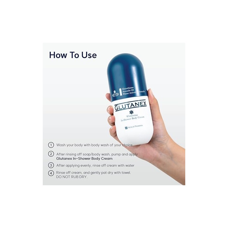 Glutanex™ Body Cream CREMA CORPORAL ACLARANTE/Antioxidación, Aclaramiento e Hidratación con