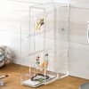 MUJI 18958207 Acrylic Necklace and Earring Stand, Approx. Width 2.6