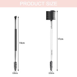 TRKETK 6 Pcs Eyebrow Brush Professional Double-ended Eyelash Comb Angled Eyebrow and Spoolie Eyelash Comb 2 in 1 Eyebrow Brush Tool Makeup Tool for Modifying Brows and Eyelashes