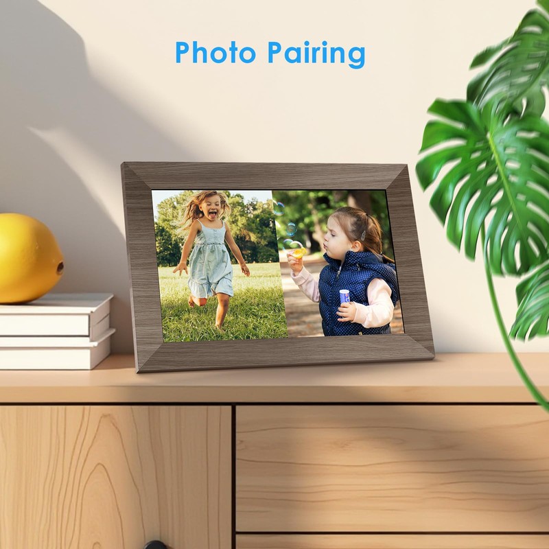 Canupdog 10.1 WiFi Digital Picture Frame, IPS Touch Screen Smart
