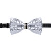 DiBanGu Sequin Bowtie for Men Solid Adjustable Pre-tied Bow Tie