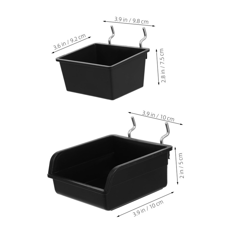 ABOOFAN 4pcs Pegboard Organizer Bins Wall Mounted Tool Holders for