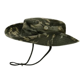 EHDWXVZM 1 Piece Camouflage Bucket Hat, Outdoor Sun Protection Bucket Hat, Mountaineering Sun Hat, Fishing Hat, Breathable Sun Protection Hat, Outdoor Equipment, Jungle Bucket Hat, dark green