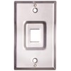 Leviton QuickPort Telephone Wall Jack, Stainless Steel, Recessed Port, 4108W-1SP