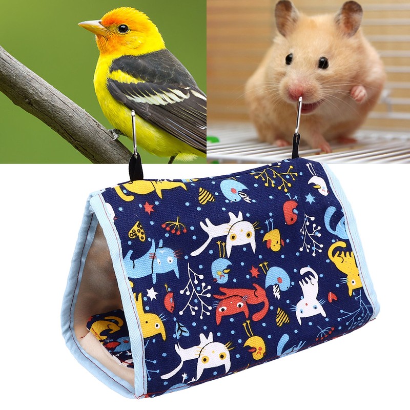 Warm Bird Nest Soft Thickened Foldable Bird Hanging Bed Toy