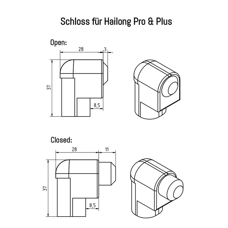 windmeile | Lock for Hailong Pro (52 Cells) and Hailong