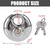 Pack of 4 Round Shackle Padlock 9.5 mm Shackle Thickness,