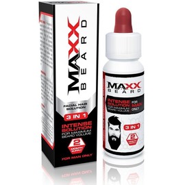MAXX BEARD - Solución Natural para el Crecimiento de Barba, de Satisfacción del 100% - 2 Mes de Suministro - Hombres