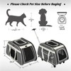 PETSFIT Large Pet Carrier with Wheels Designed for 2 Small