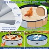 Upgraded Chicken Dust Bath Tub - New Foldable Design, Extra
