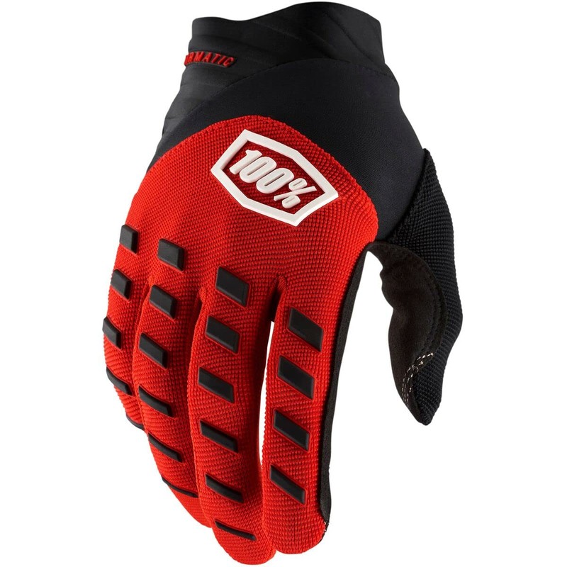 100% Hydromatic WP Youth Cycling Gloves (Red/Black, XL)