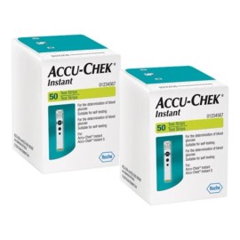 Accu - Chek Instant Paquete 100 Tiras Reactivas P Glucómetro Blanco