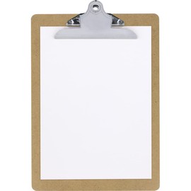 Grafoplás 1550749. Clipboard with Jumbo Clamp, A4, Wood, Round Edges